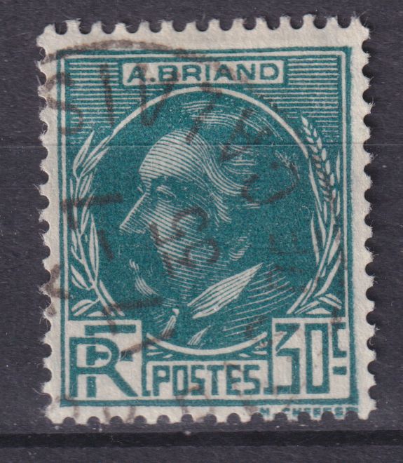 Timbre France n° 291 obl Aristide Briand