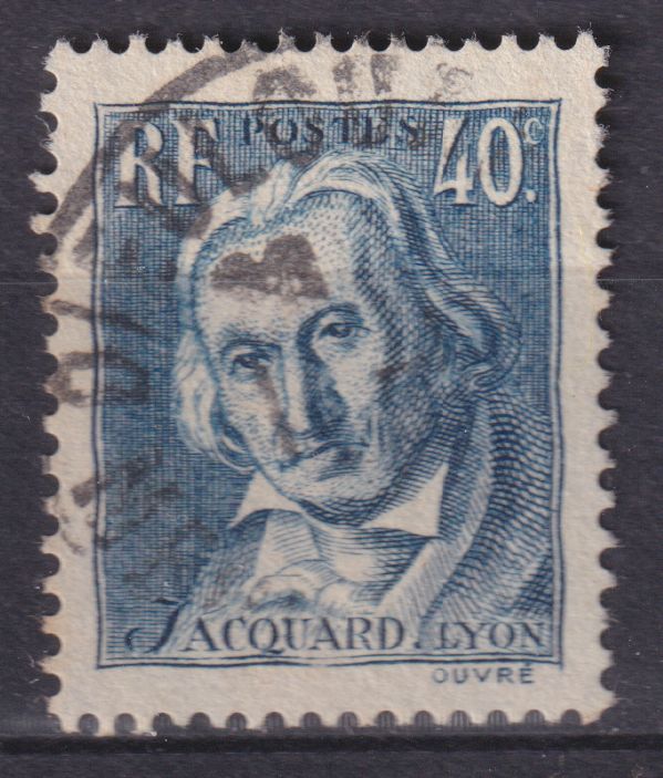 Timbre France n° 295 obl Joseph Marie Jacquard tisseur