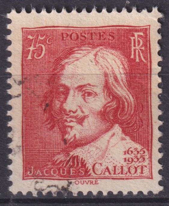 Timbre France n° 306 obl Jacques Callot