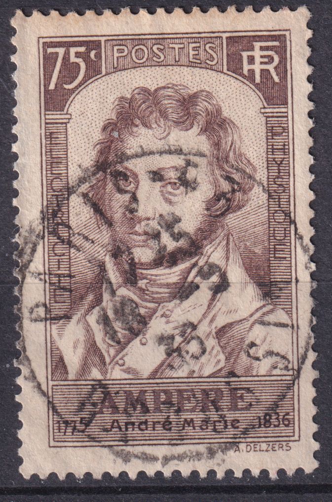 Timbre France n° 310 obl André-Marie Ampère