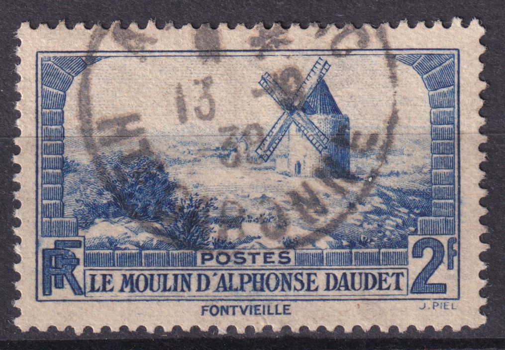 Timbre France n° 311 obl le moulin d'Alphonse Daudet
