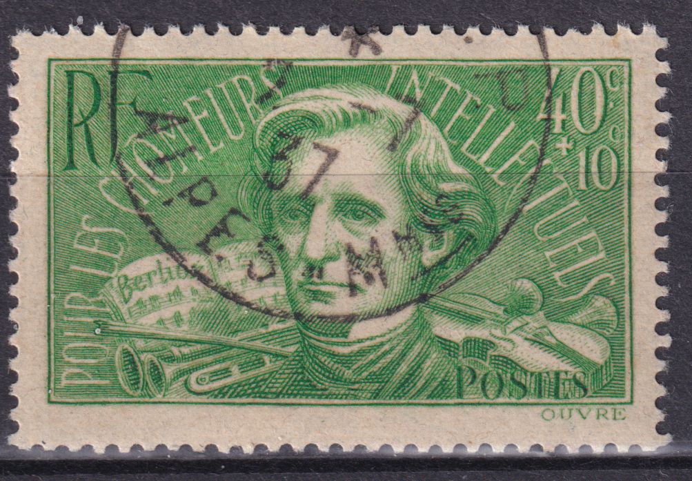 Timbre France n° 331 obl Louis Hector Berlioz au profit des chômeurs intellectuels