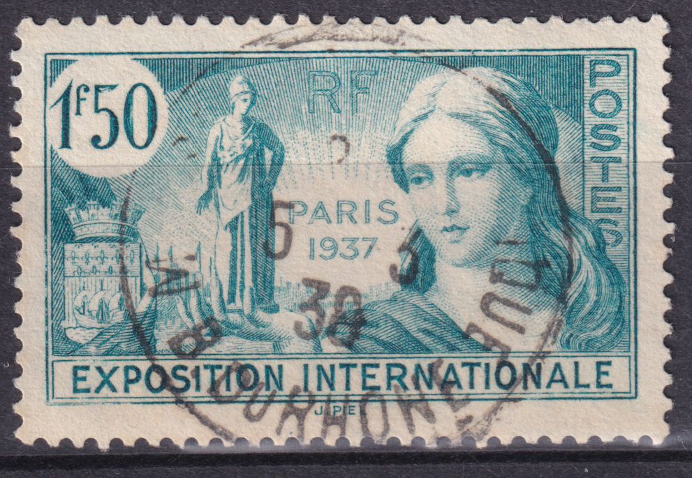 Timbre France n° 336 obl Propagande pour l'expédition internationale de Paris