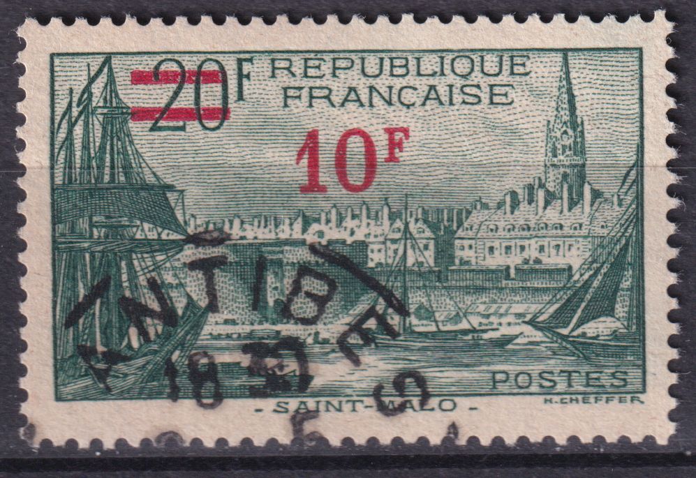 Timbre France n° 492 obl Saint-Malo