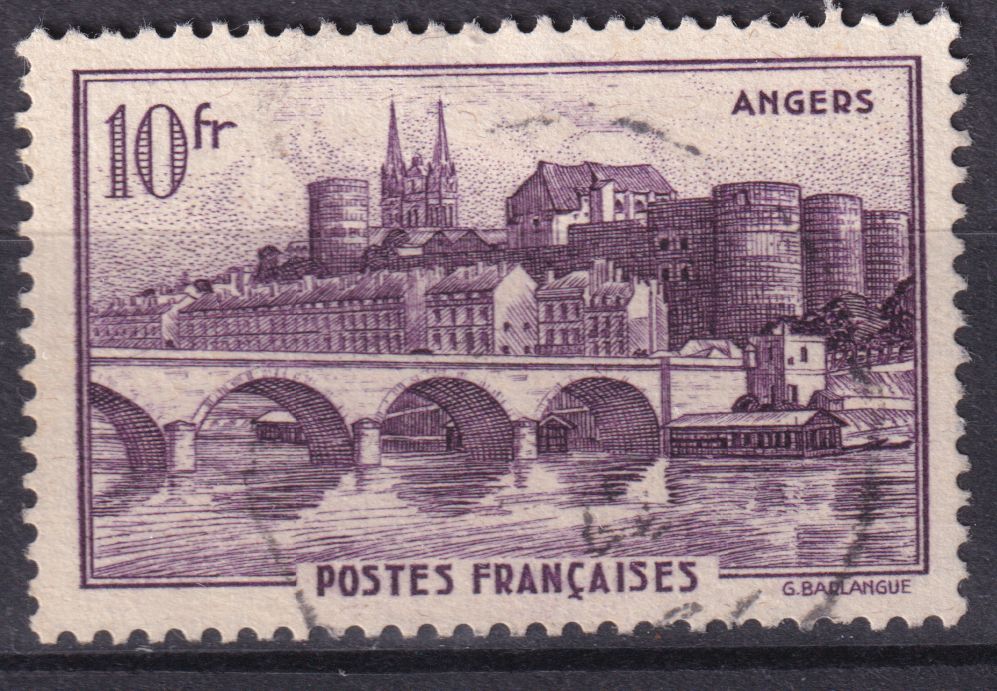Timbre France n° 500 obl Angers