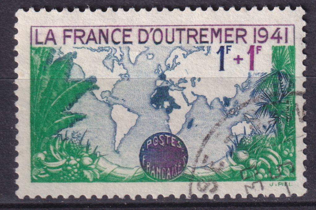 Timbre France n° 503 obl pour la France d'Outre-Mer