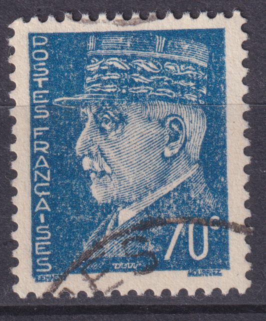 Timbre France n° 510 obl Maréchal Pétain