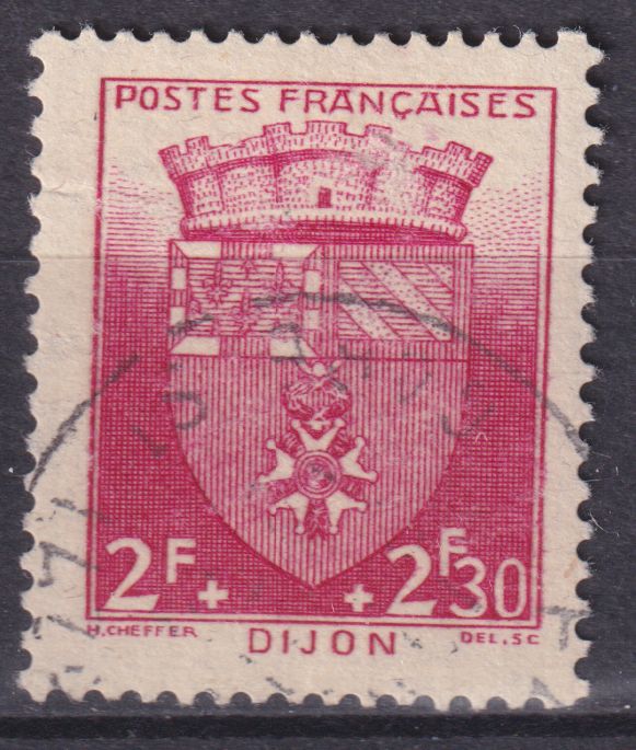 Timbre France n° 559 obl armoirie de ville Dijon