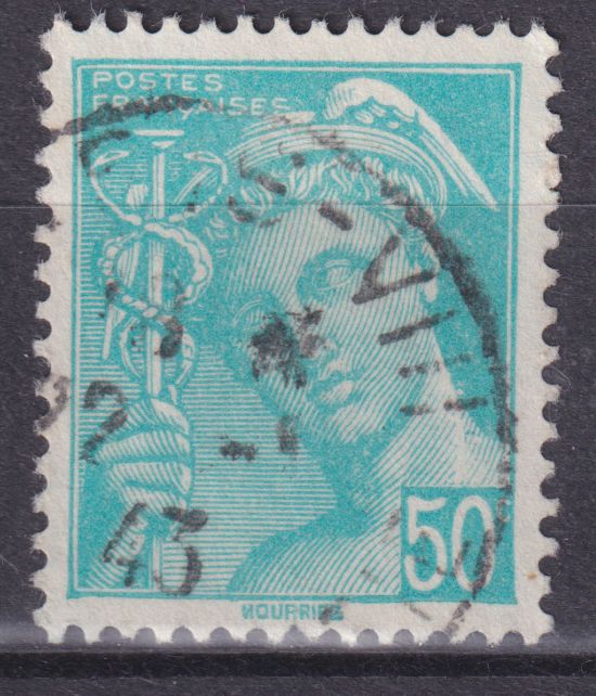 Timbre France n° 549 obl type Mercure