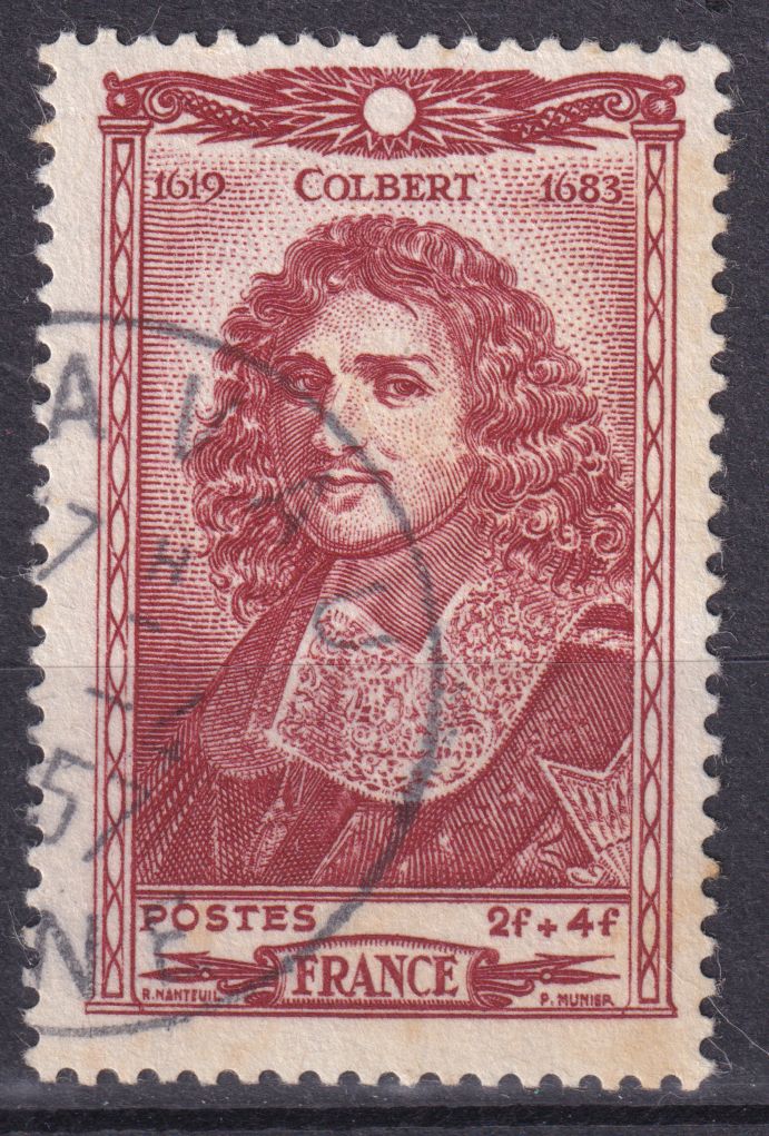 Timbre France n° 616 obl J-B Colbert