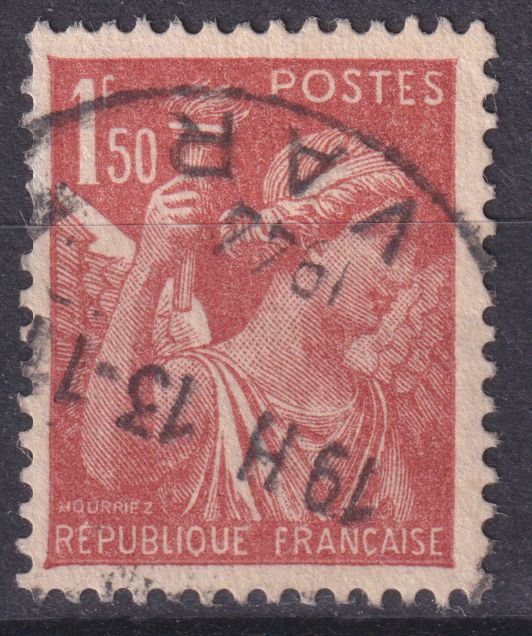 Timbre France n° 652 obl type Iris