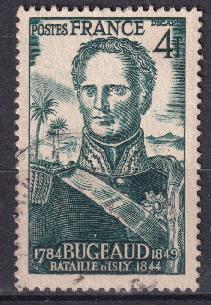Timbre France n° 662 obl Thomas Robert Bugeaud marquis de la Piconnerie