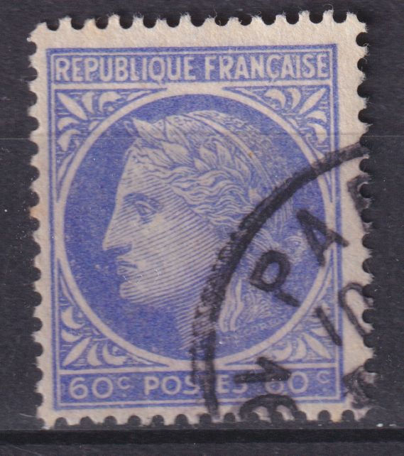 Timbre France n° 674 obl type Cérès de Mazelin