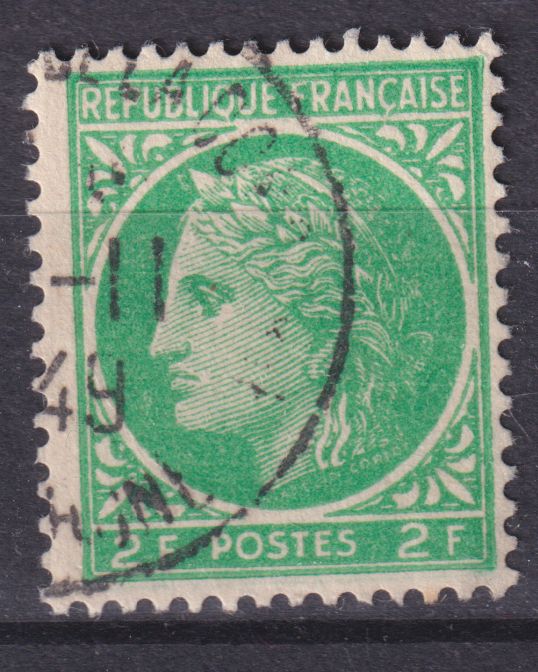 Timbre France n° 680 obl type Cérès de Mazelin