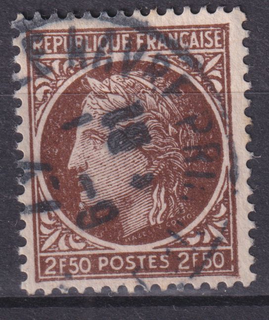 Timbre France n° 681 obl type Cérès de Mazelin
