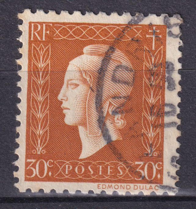 Timbre France n° 683 obl Marianne de Dulac série de Londres