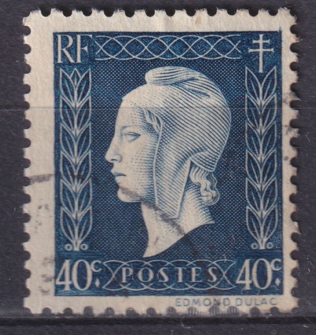 Timbre France n° 684 obl Marianne de Dulac série de Londres
