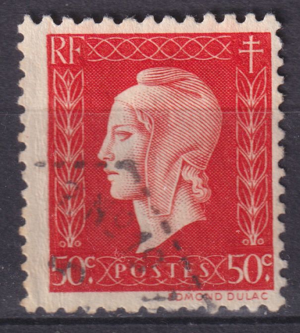 Timbre France n° 685 obl Marianne de Dulac série de Londres