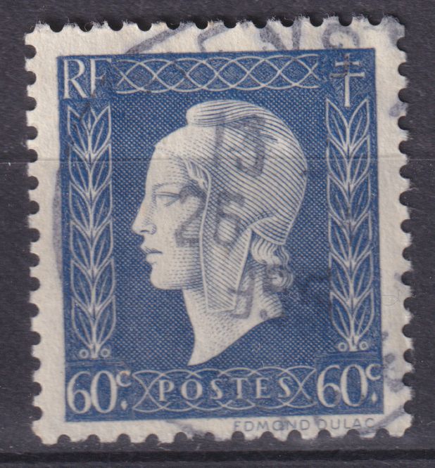 Timbre France n° 686 obl Marianne de Dulac série de Londres