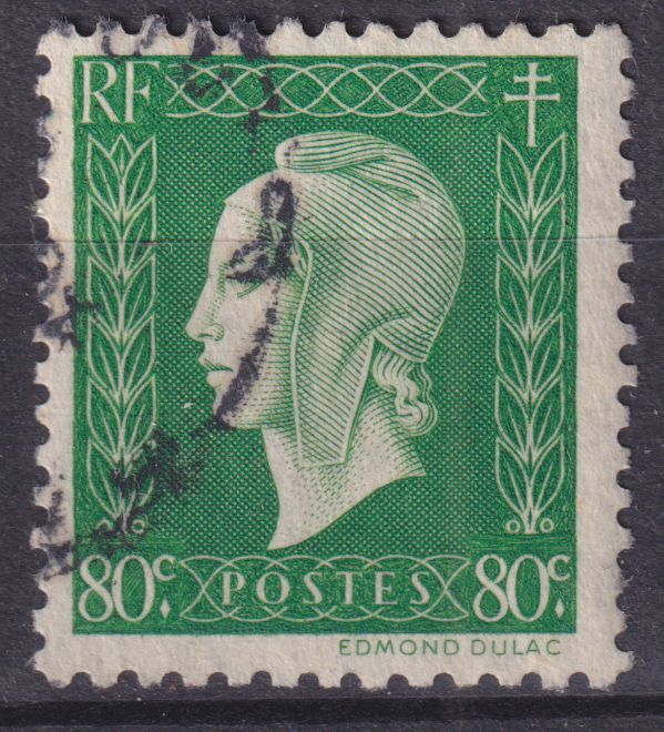 Timbre France n° 688 obl Marianne de Dulac série de Londres