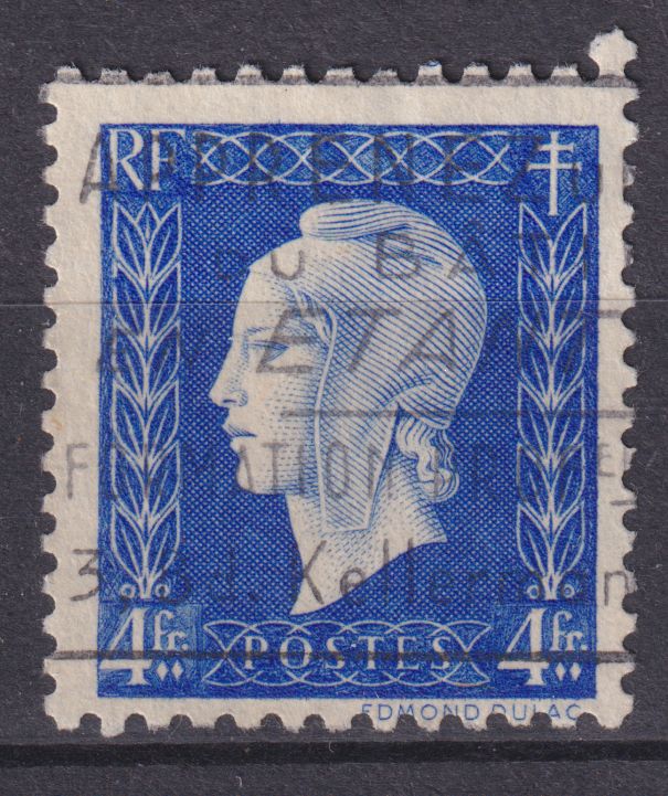 Timbre France n° 695 obl Marianne de Dulac série de Londres