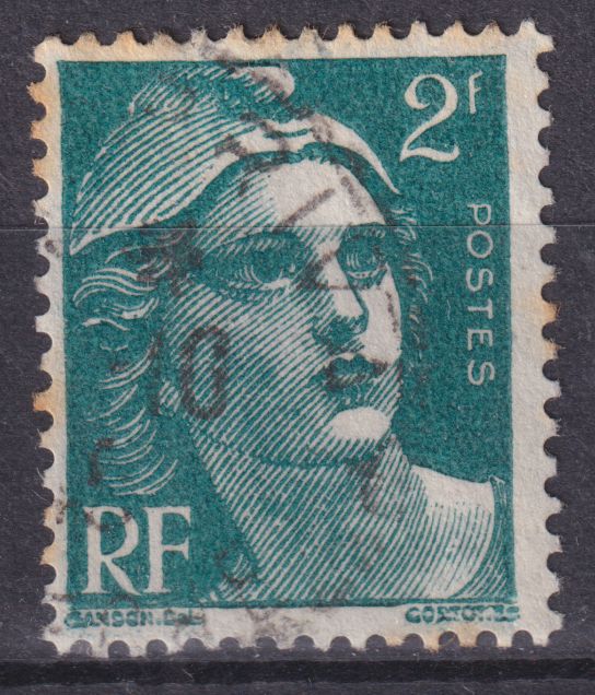 Timbre France n° 713 obl Marianne de Gandon