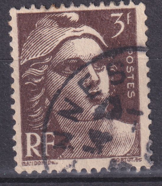 Timbre France n° 715 obl Marianne de Gandon