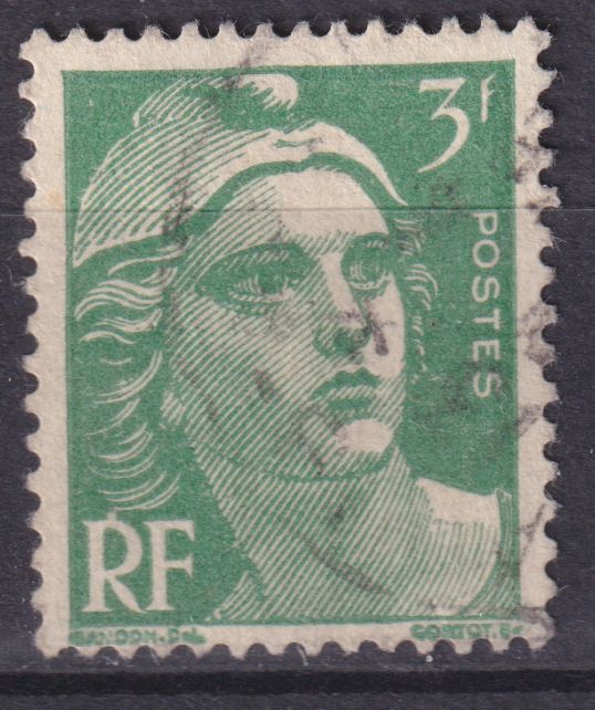 Timbre France n° 716A obl Marianne de Gandon