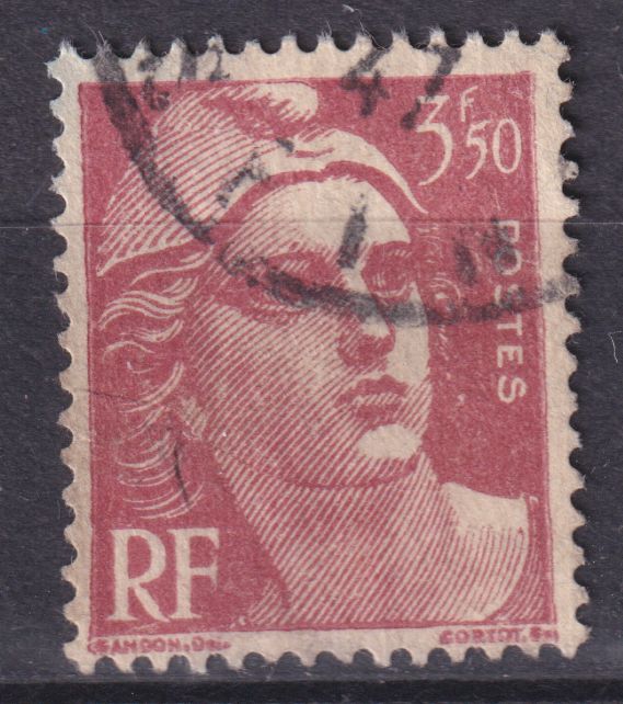 Timbre France n° 716B obl Marianne de Gandon
