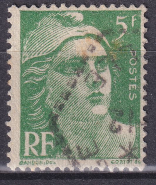 Timbre France n° 719 obl Marianne de Gandon