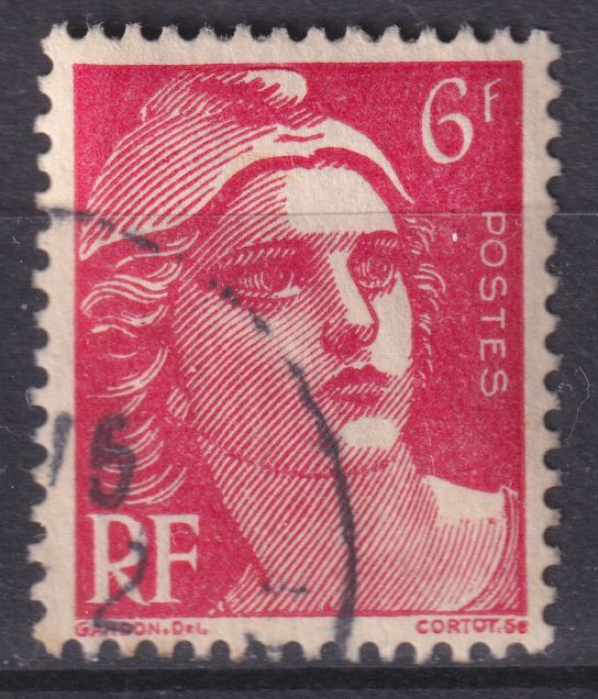 Timbre France n° 721 obl Marianne de Gandon
