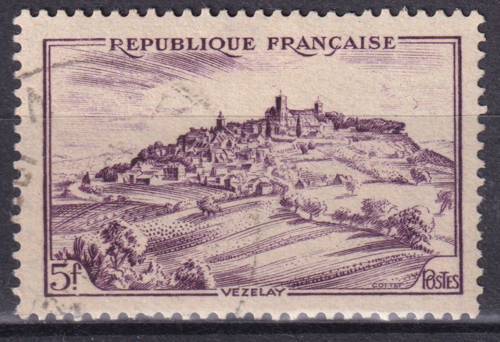 Timbre France n° 759 obl Vézelay