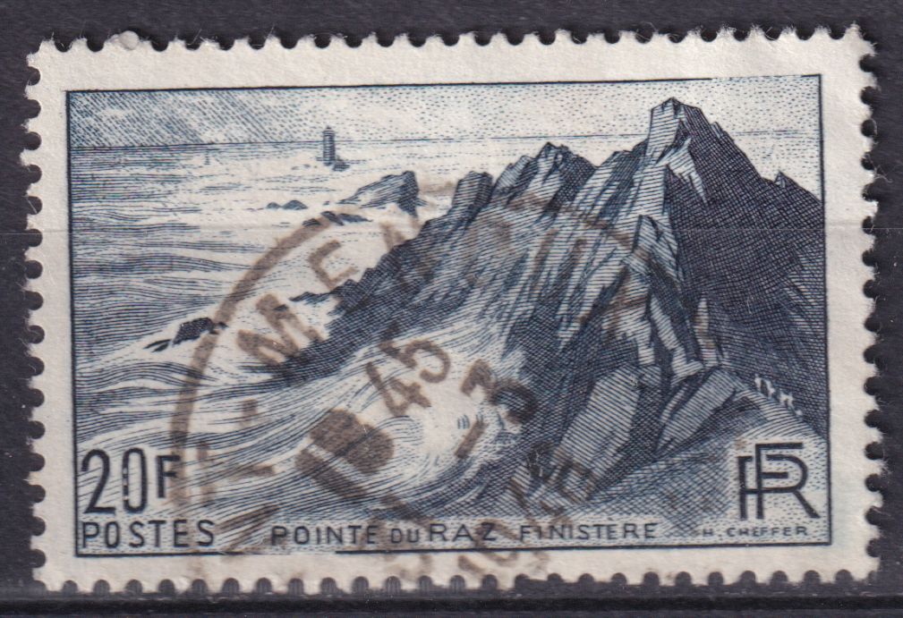 Timbre France n° 764 obl pointe du Raz