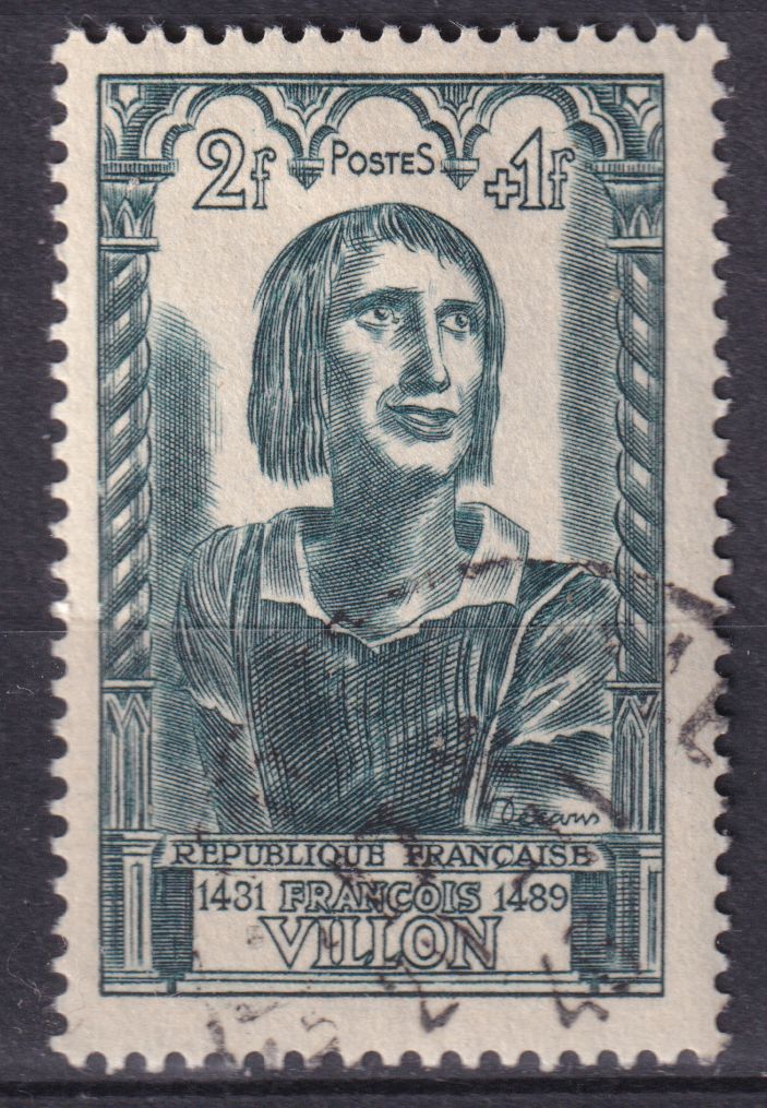 Timbre France n° 765 obl Villon célébrité du XV° Siècles