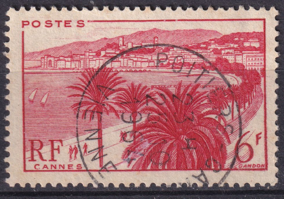 Timbre France n° 777 obl la Croisette, à Cannes