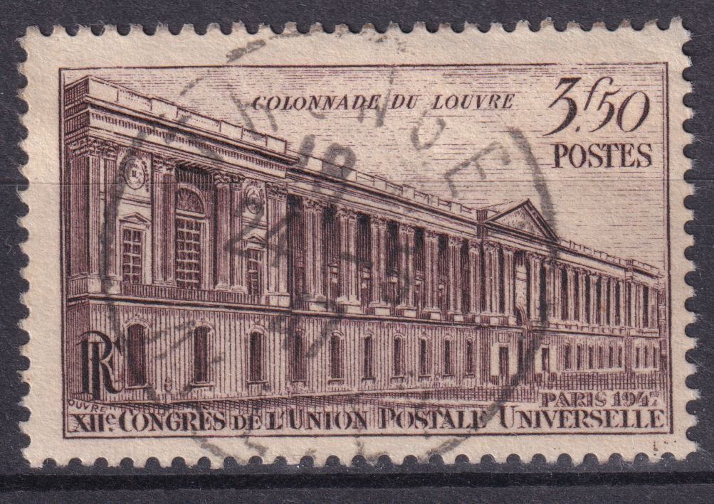 Timbre France n° 780 obl colonnade du Louvre