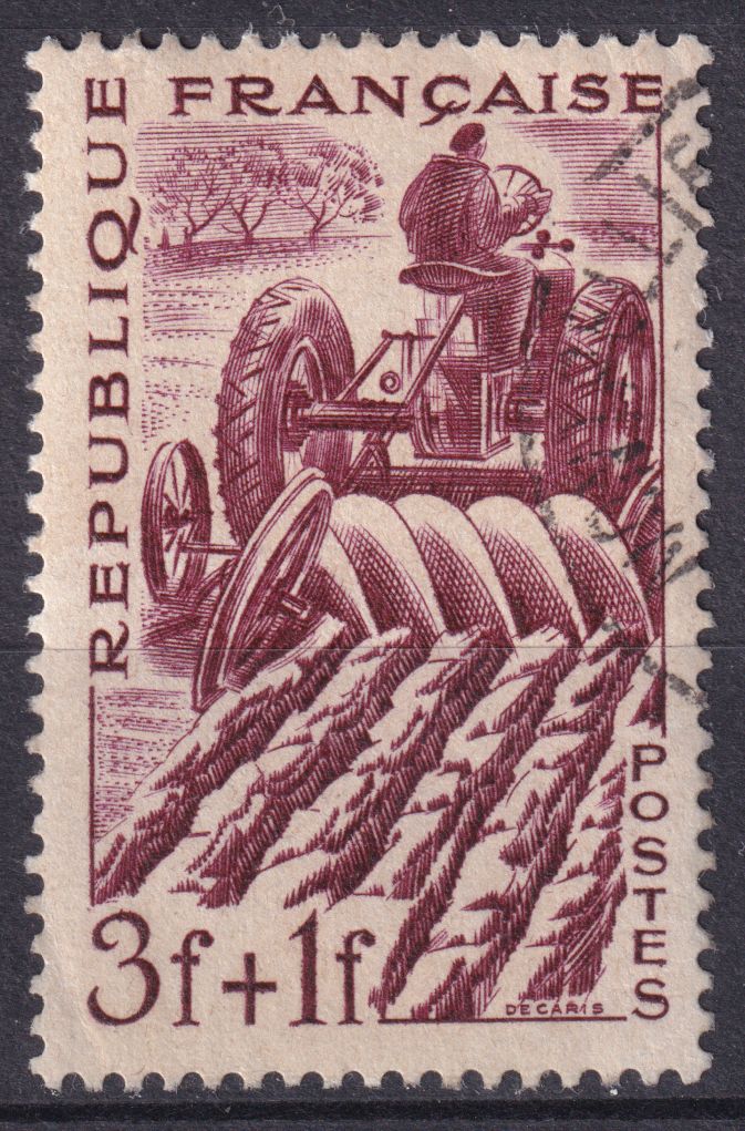 Timbre France n° 823 obl métier, agriculteur