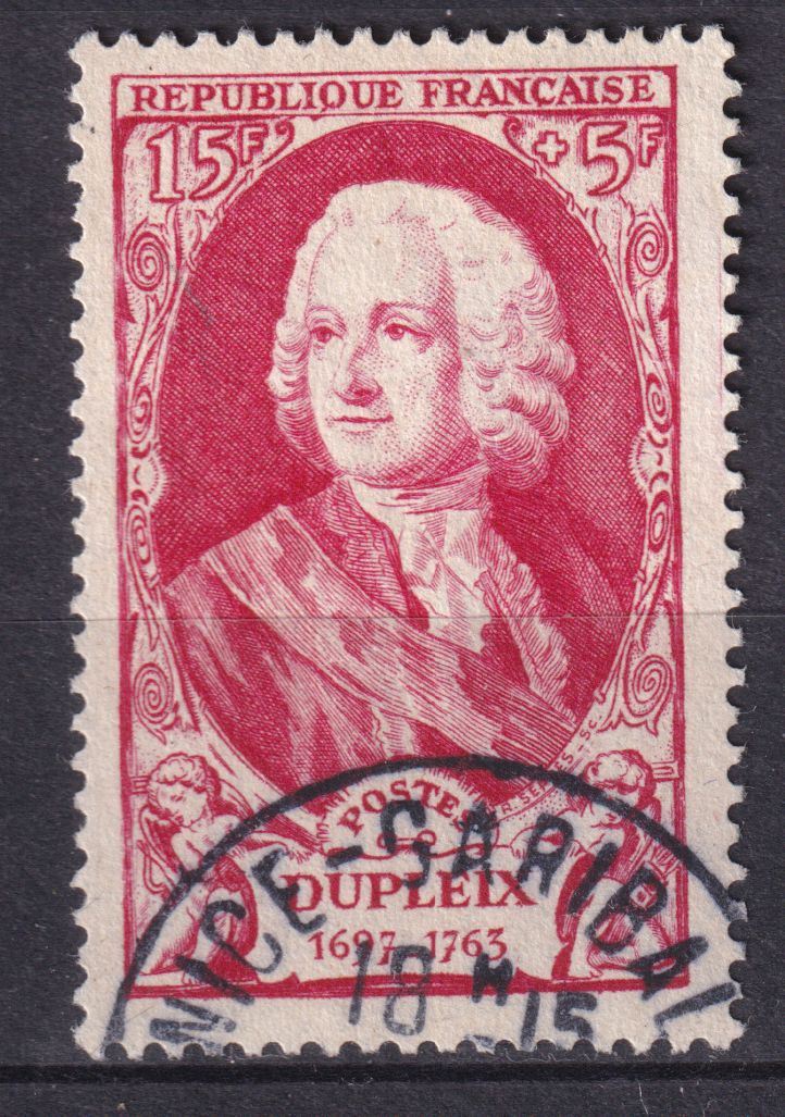 Timbre France n° 857 obl Joseph François marquis Dupleix
