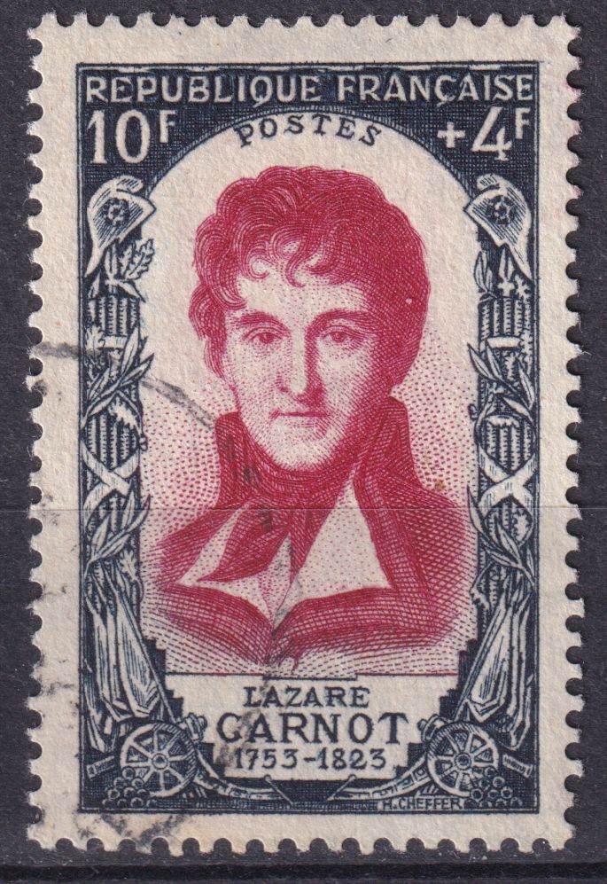 Timbre France n° 869 obl Lazare Carnot