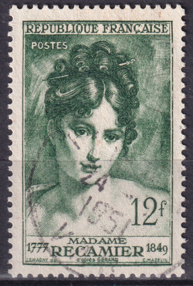 Timbre France n° 875 obl madame Récamier