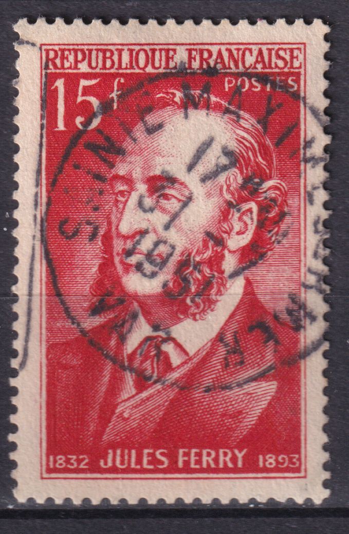 Timbre France n° 880 obl Jules Ferry