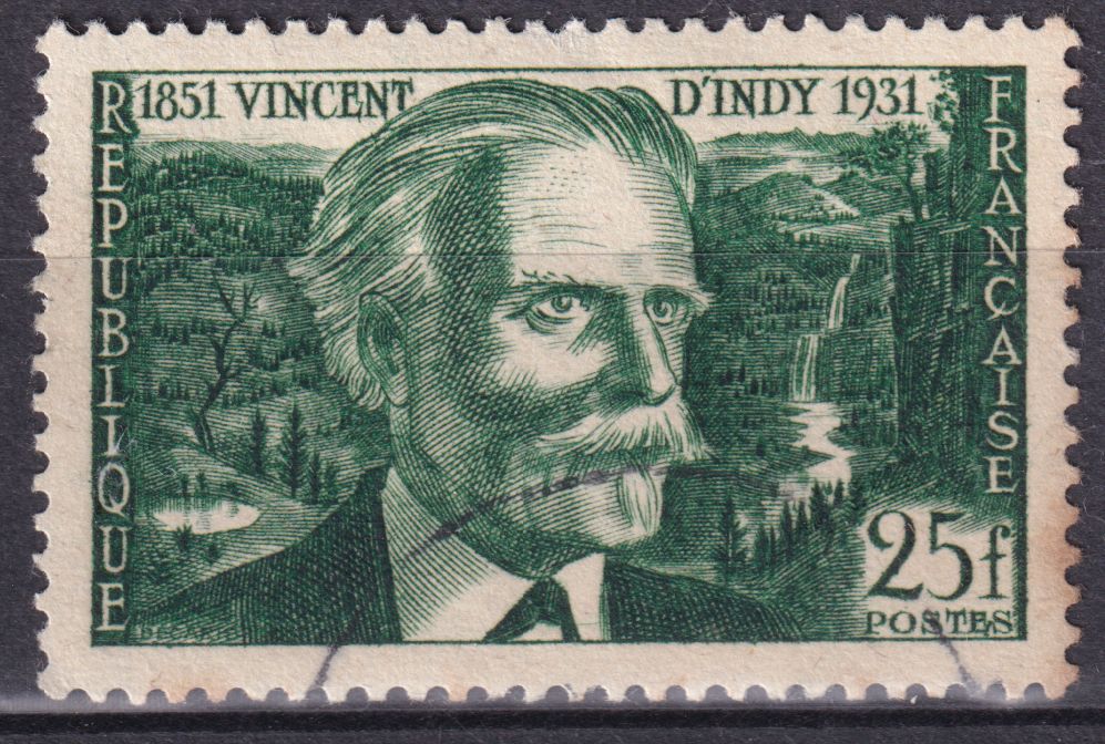 Timbre France n° 890 obl Vincent d'Indy