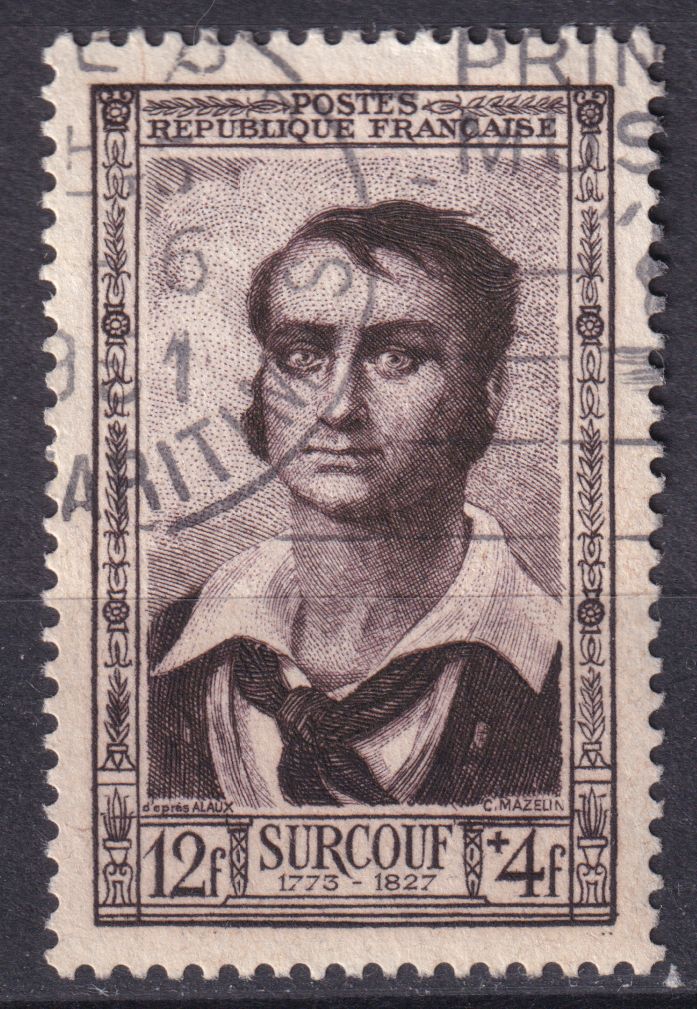 Timbre France n° 894 obl Robert, baron Surcouf