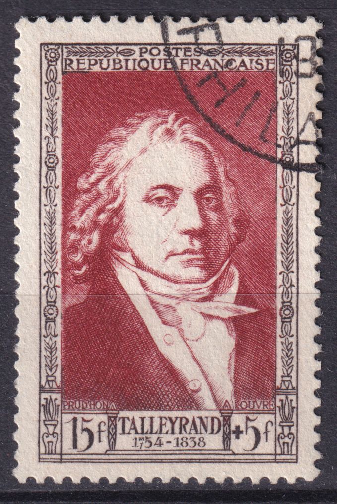 Timbre France n° 895 obl Charles-Maurice de Talleyrand-Périgord