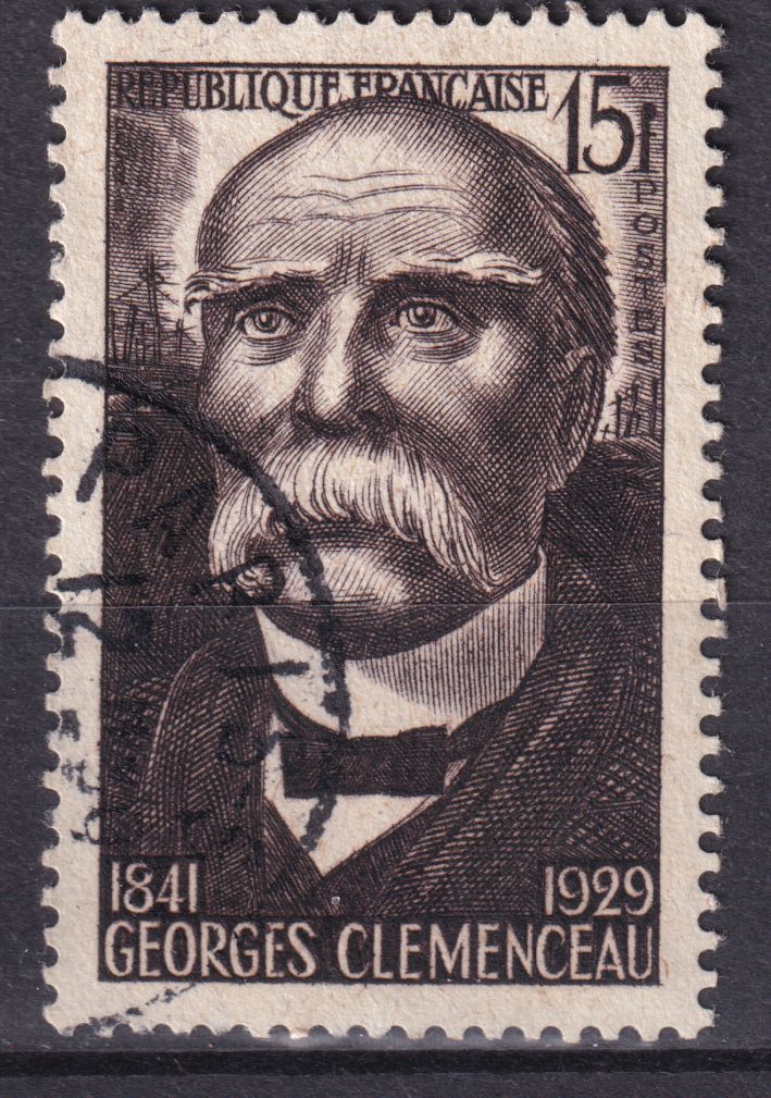 Timbre France n° 918 obl Georges Clemenceaux