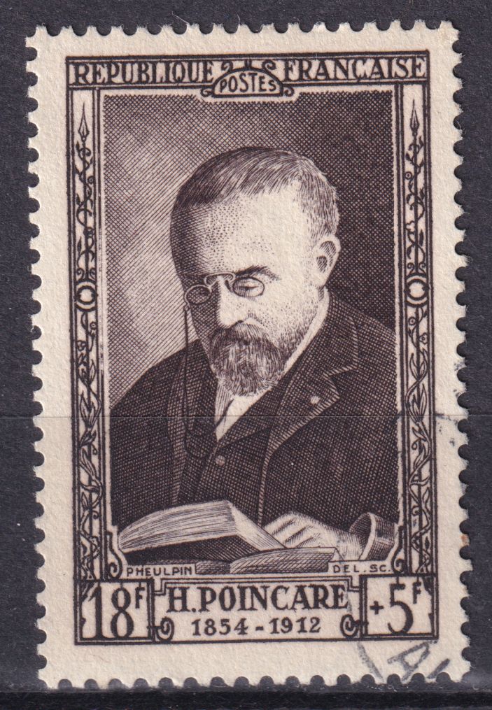 Timbre France n° 933 obl Jules-Henri Poincaré, physicien