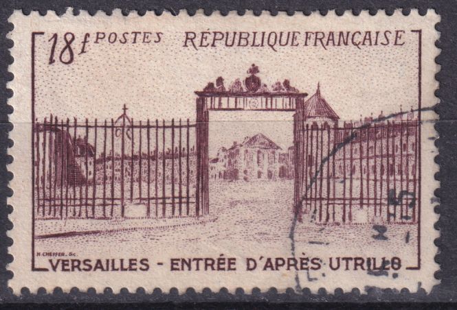 Timbre France n° 939 obl grille d'entrée du château de Versailles