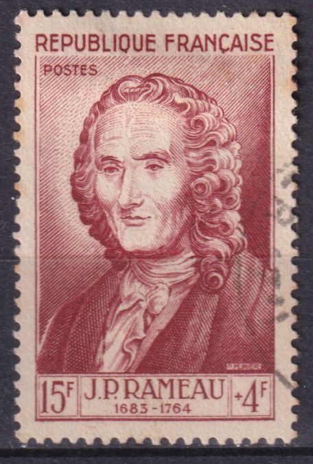 Timbre France n° 947 obl Jean-Philippe Rameau, compositeur