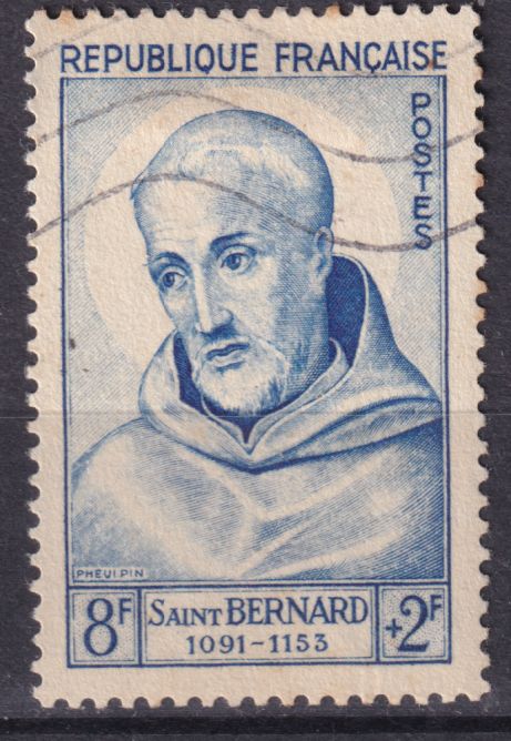 Timbre France n° 945 obl Saint Bernard