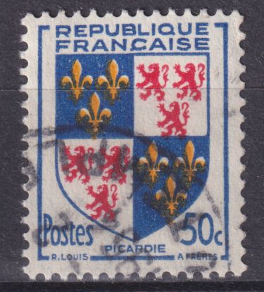 Timbre France n° 951 obl armoirie de Picardie